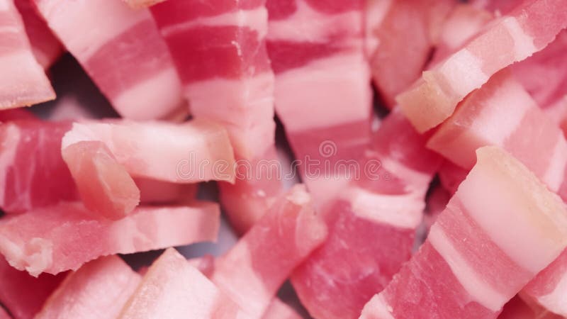 Pile of lard with meat stock footage