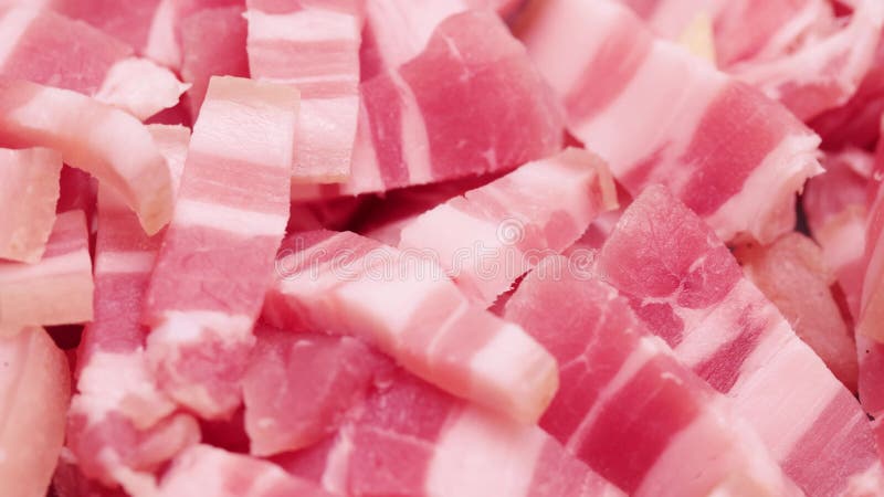 Pile of lard with meat stock video footage