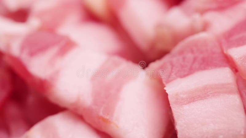 Pile of lard with meat stock video footage