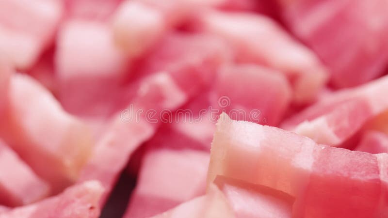 Pile of lard with meat stock video footage