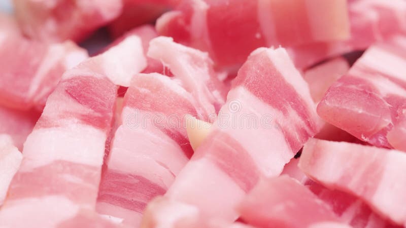 Pile of lard with meat stock footage