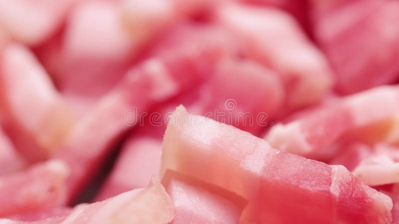 Pile of lard with meat stock video footage