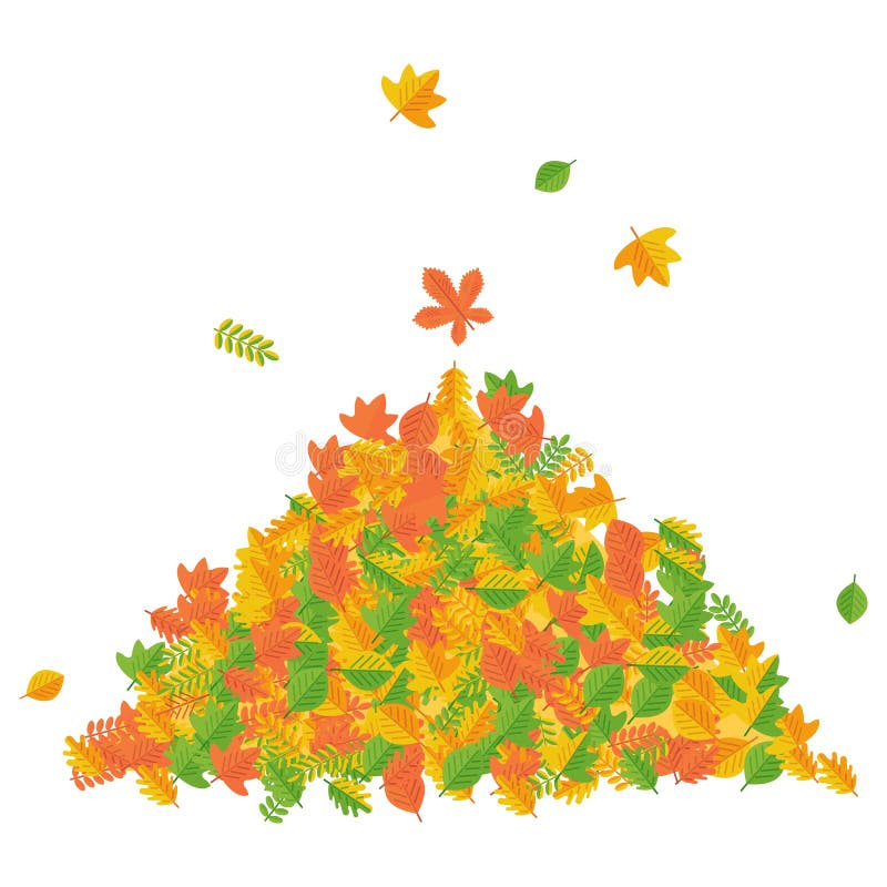 Pile of leaves.