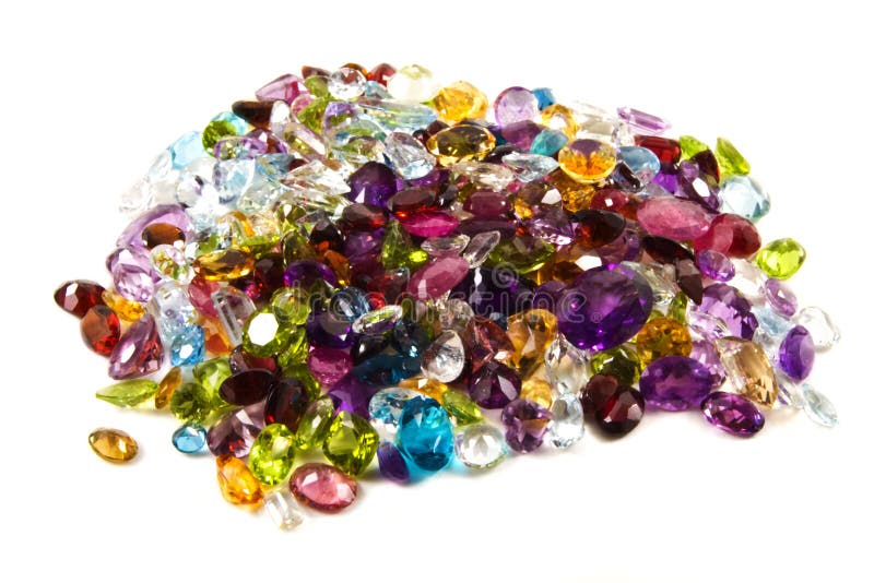 Pile of loose gemstones stock photo. Image of gemstones 6294596