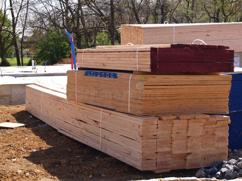 Pile of Lumber for a New Home Stock Photo Image of lumber, home 5170748