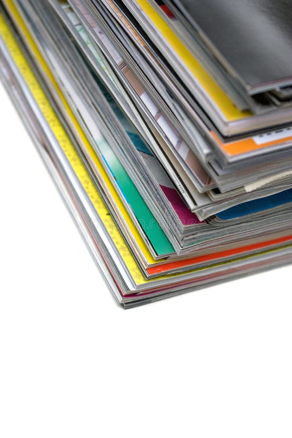 Pile of Magazines royalty free stock photography