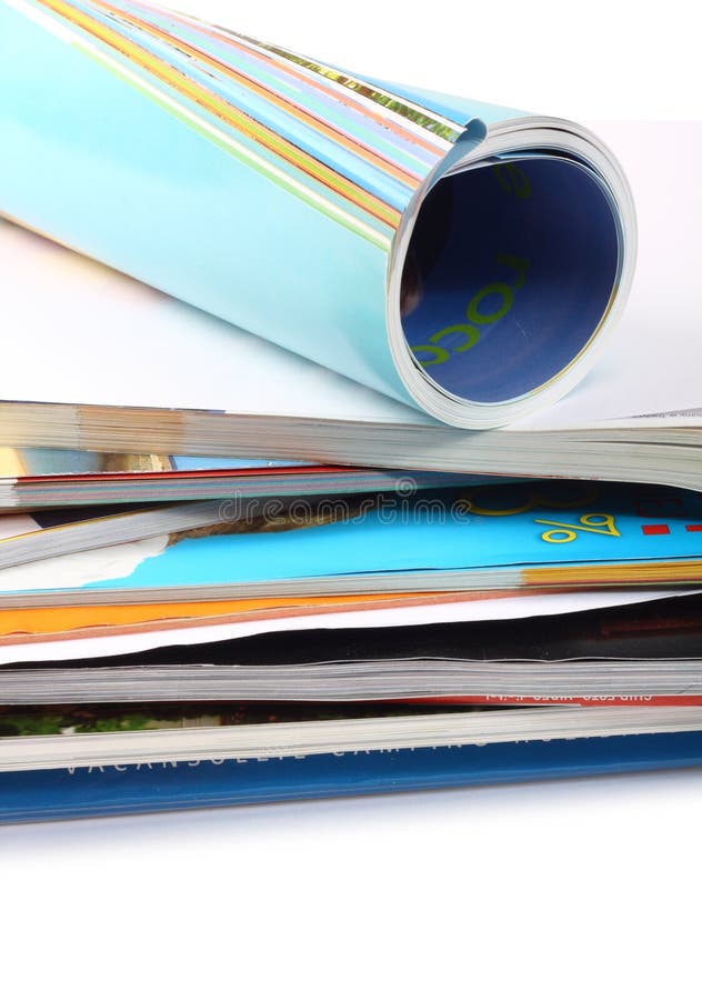 A pile of magazines royalty free stock images
