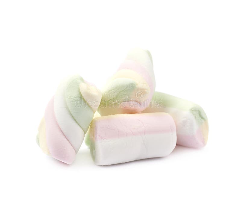 Pile of Marshmallow Candies Isolated Stock Image Image of delicious