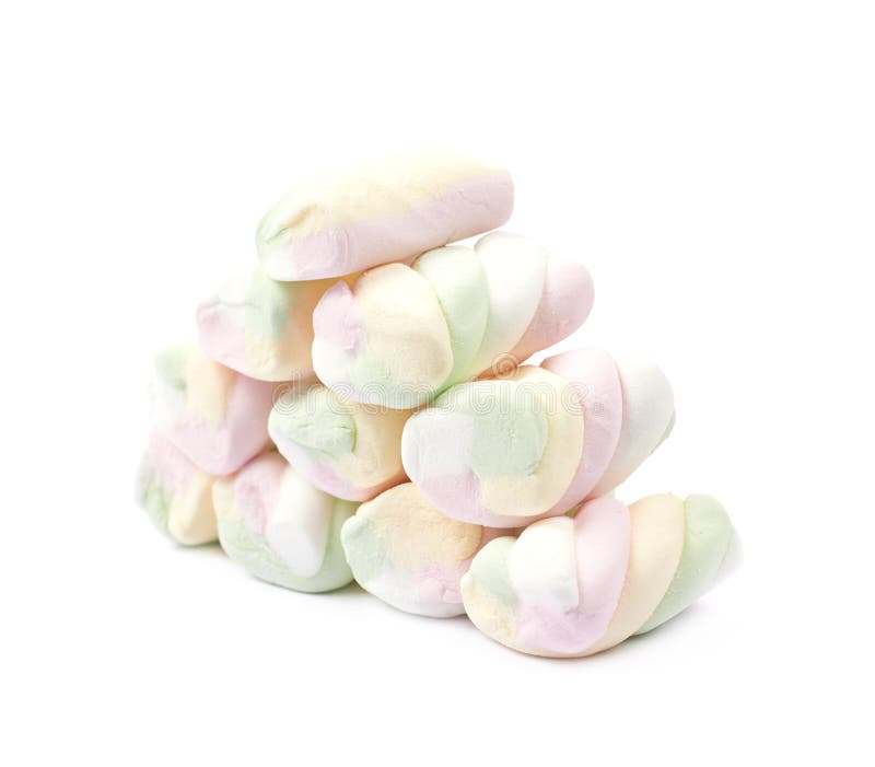 Pile of Marshmallow Candies Isolated Stock Photo Image of candy