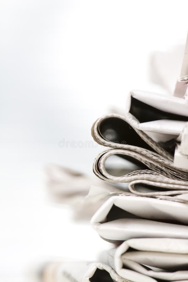 Pile of newspapers