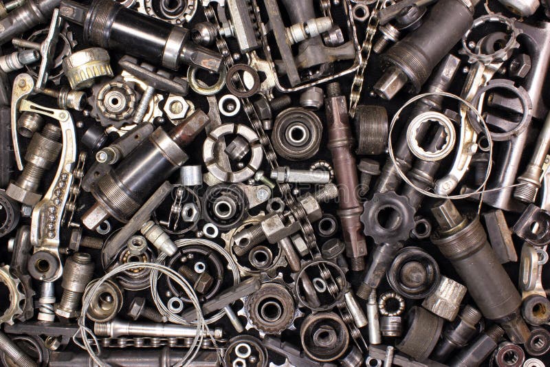 Pile of Old Bicycle Parts and Tools Stock Photo Image of bike