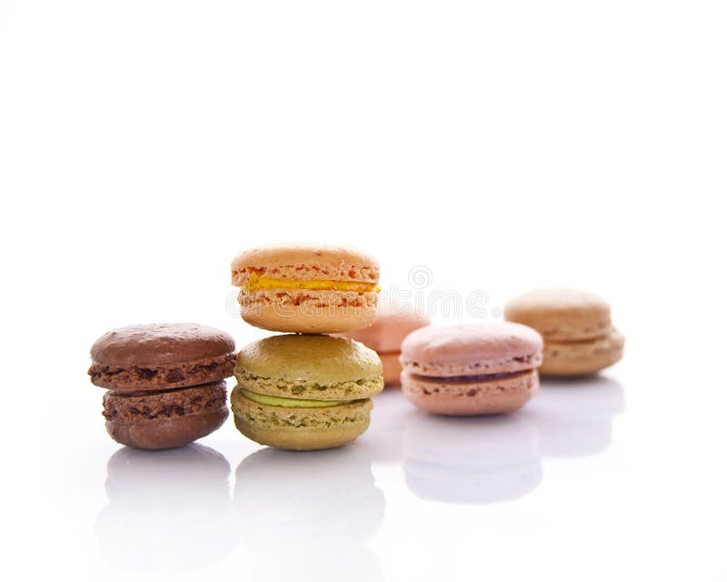 Pile of Pastel Colored French Macarons Stock Photo Image of colors
