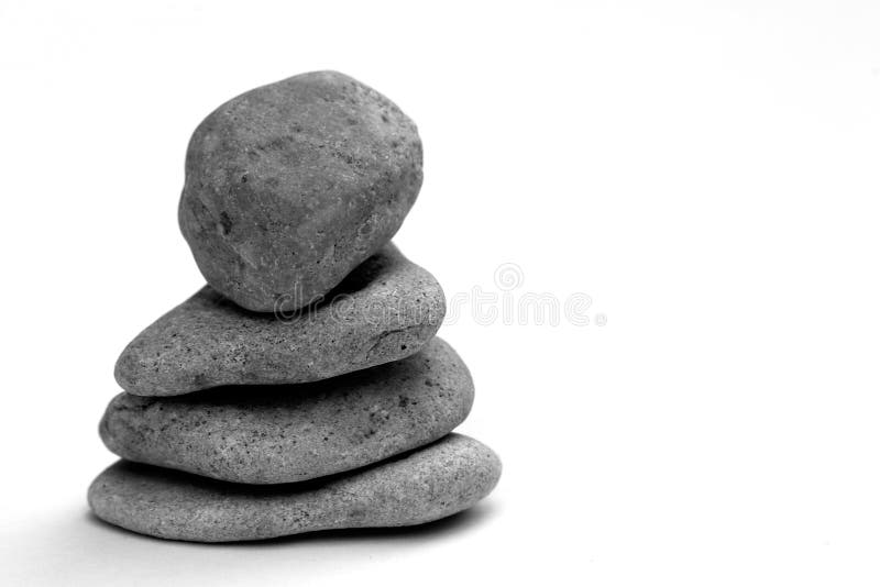 Pile of pebbles stock photo