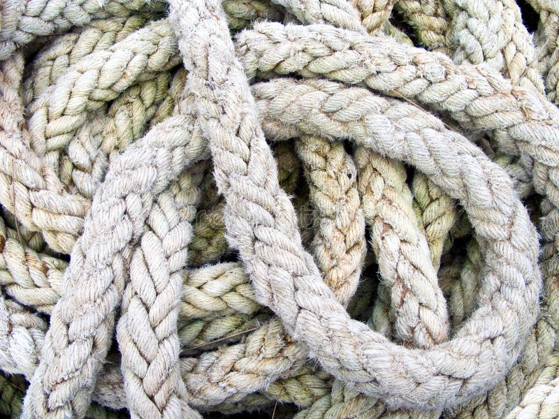 Pile of ship ropes