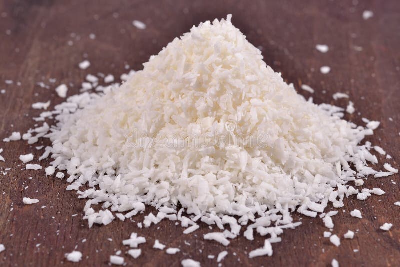 Shredded coconut flakes. stock photo. Image of nutritive 9863712