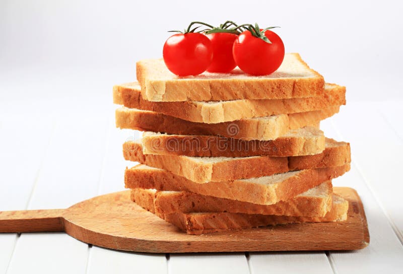 Pile of Sliced Sandwich Bread Stock Photo Image of fresh, toast 31201796
