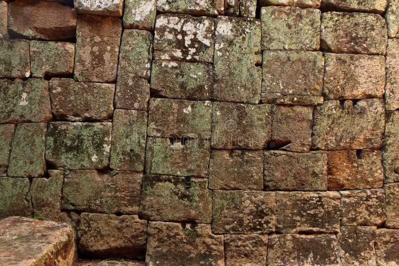 Pile Stone, Stacking of Ancient Age Rock from from Ankor Wat stock images