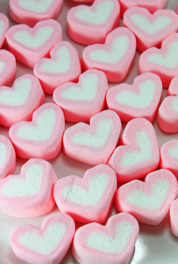 Marshmallow Hearts stock image. Image of cane, festive 28803203