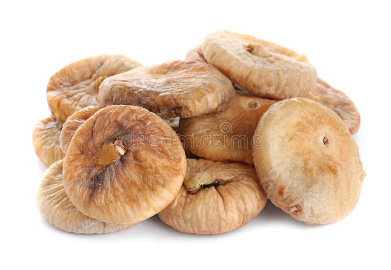 Pile of Tasty Dried Figs Isolated Stock Photo Image of nutrient