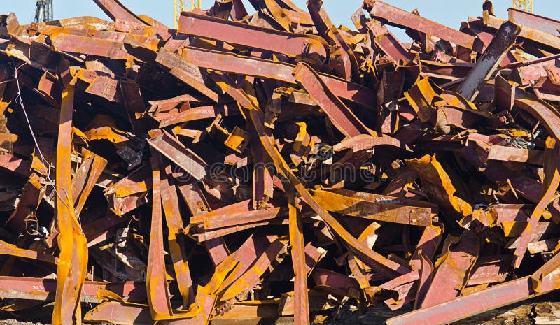 Pile of Twisted Steel Beams