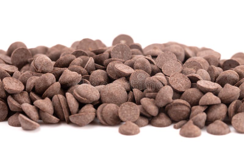 Pile of Unsweetened Carob Chips on a White Background Stock Photo Image of carob, vegan 133299920
