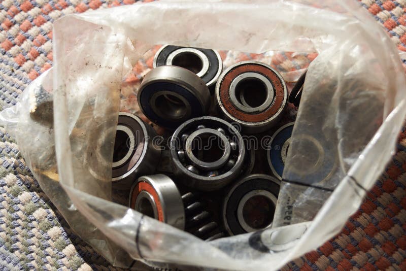 Photo of Used Bearings in a Plastic Bag Stock Image Image of recycle