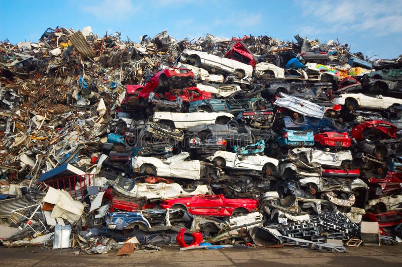 A pile of used cars