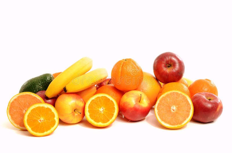 Pile of a variety fresh fruits.