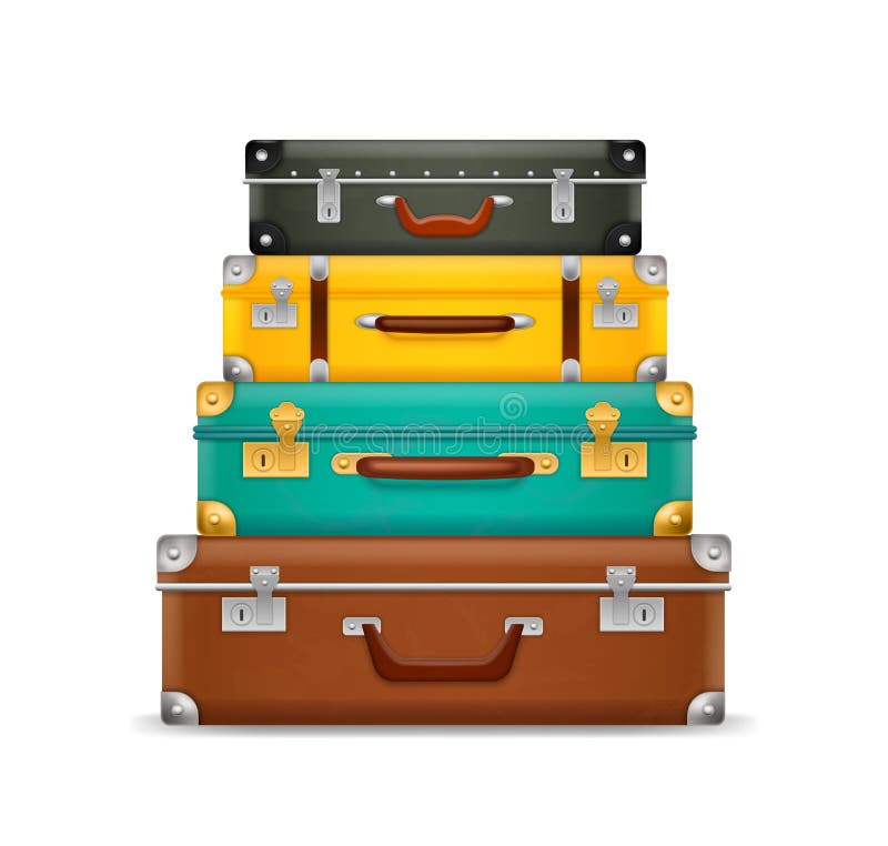 Realistic Briefcases Stock Illustrations – 20 Realistic Briefcases ...