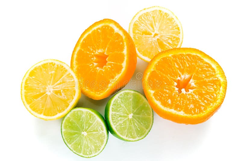 Pile of wet citrus