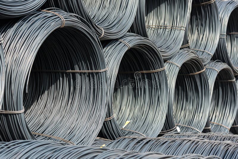 Pile of Wire Rod or Coil for Industrial Usage Stock Image Image of