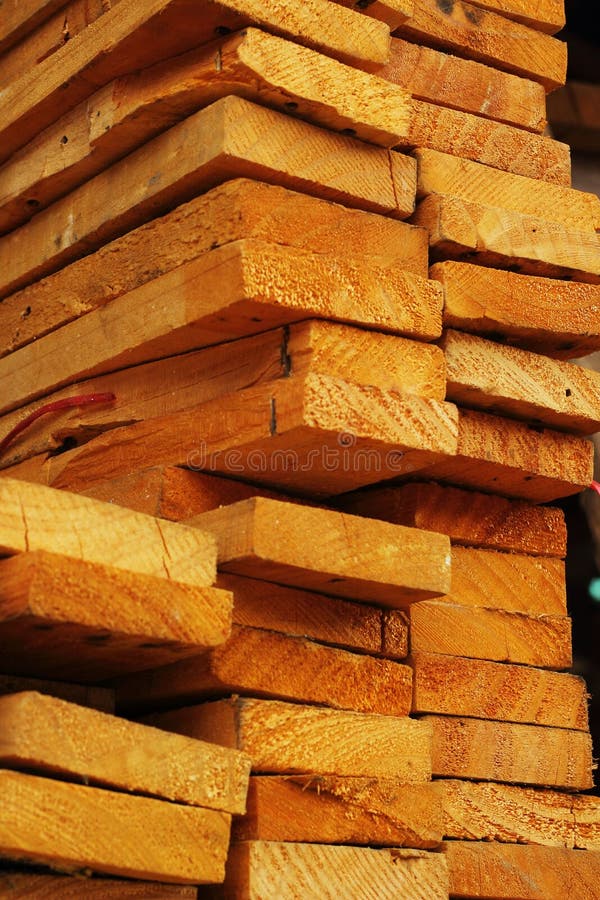 A pile of wood. stock photos