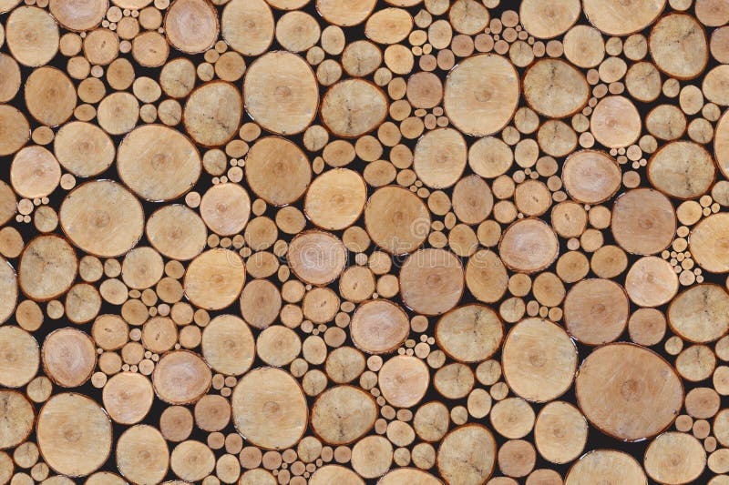 Pile of wooden logs