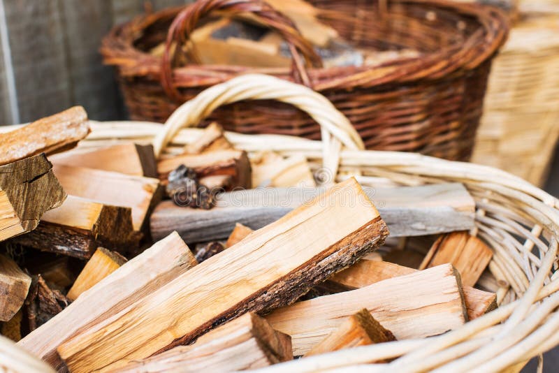 Pile of wooden logs