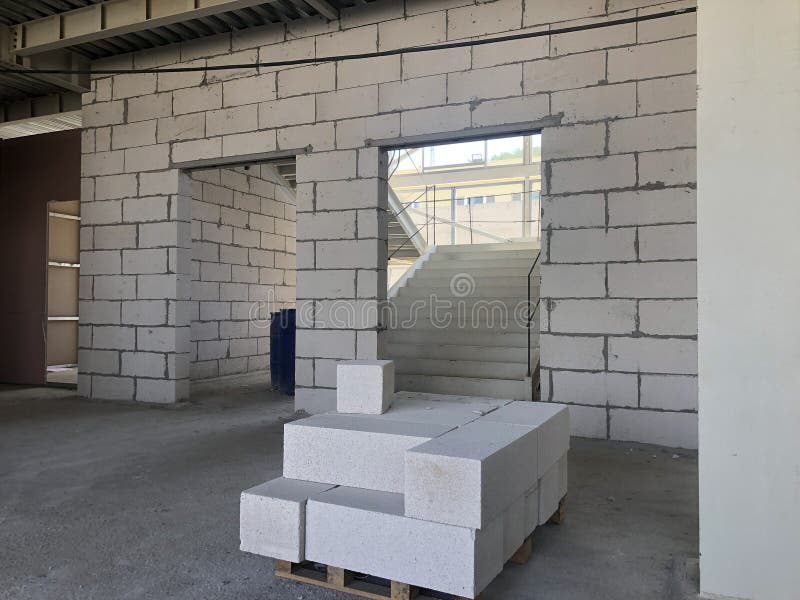 Cinder Blocks stock image. Image of work, concrete, cinder 5758361