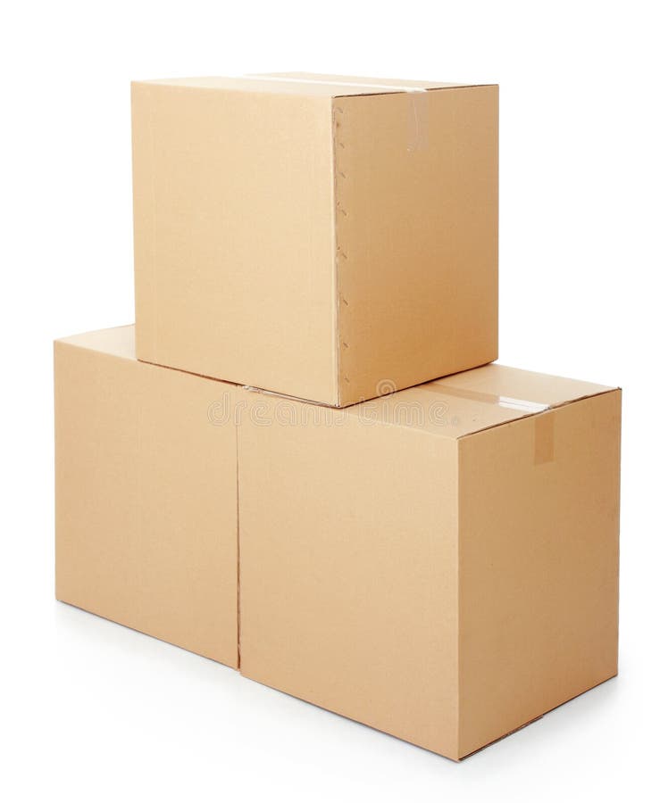 Piles of cardboard boxes stock image. Image of carton - 36222081