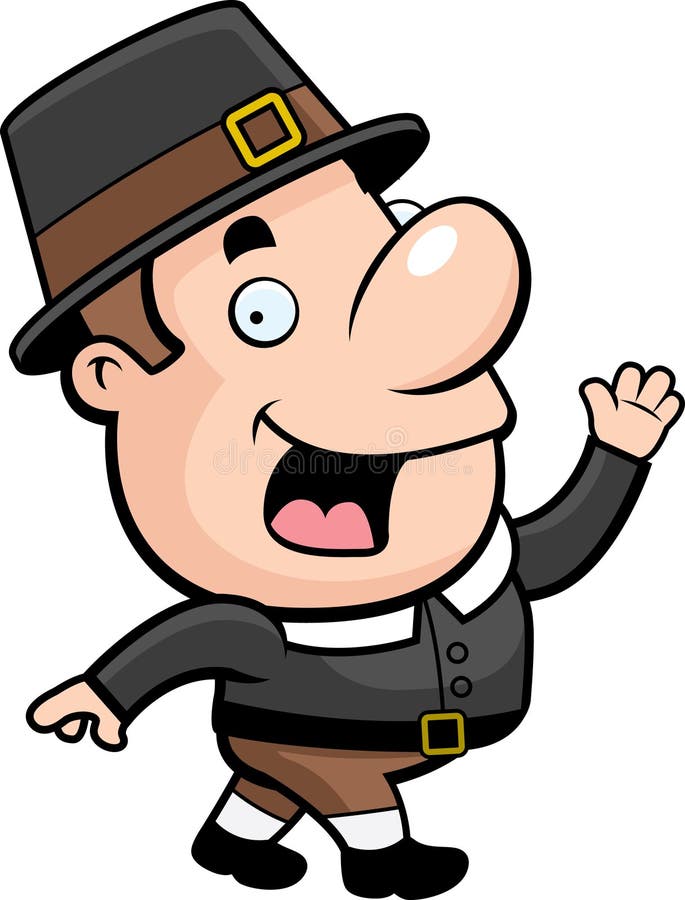 Pilgrim stock vector. Illustration of thanksgiving, cartoon - 7774451