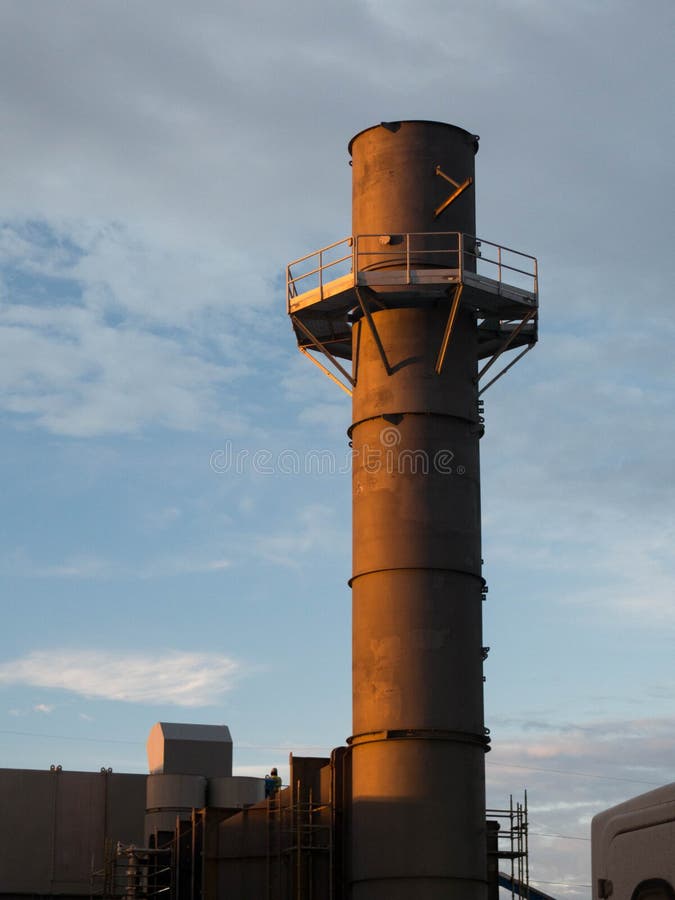 Pilha da turbina de gás imagem de stock Pilha da turbina de gás imagem de stock