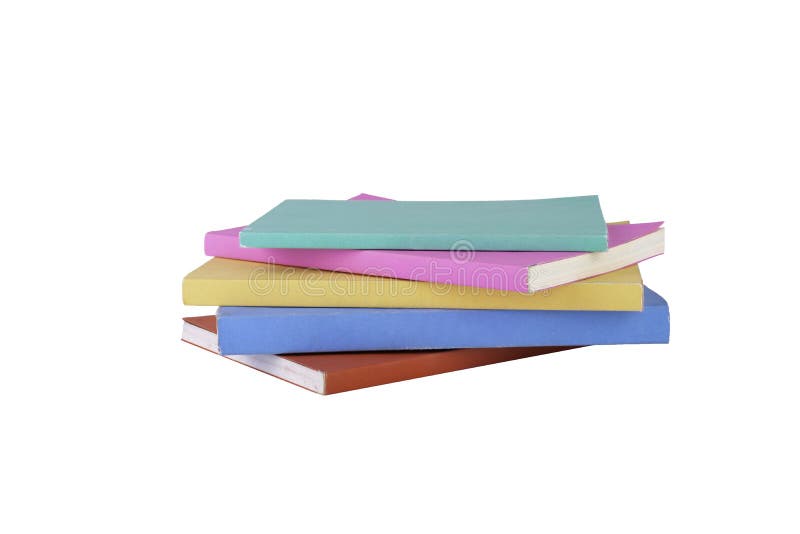 Pilha de multi livros da cor no fundo branco isolado Uso do trajeto de grampeamento Educa??o e conceito do objeto foto de stock royalty free Pilha de multi livros da cor no fundo branco isolado Uso do trajeto de grampeamento Educa??o e conceito do objeto foto de stock royalty free