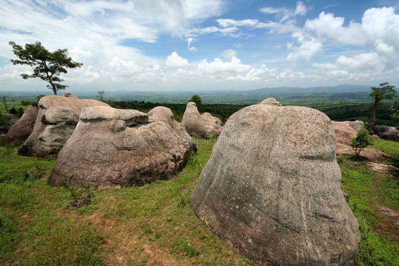 Pilhas de rochas estranhas imagens de stock
