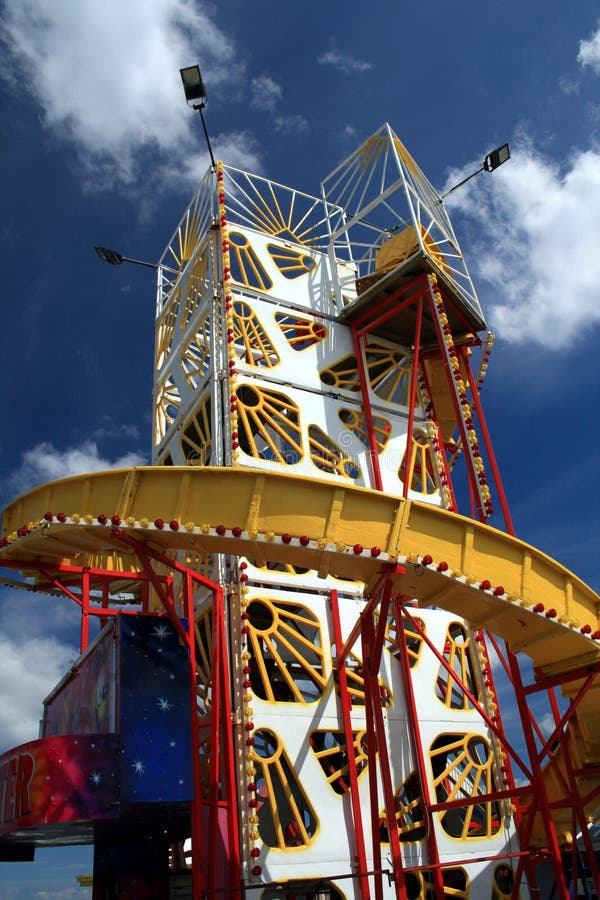 Pilier Helter Skelter de Blackpool photo libre de droits Pilier Helter Skelter de Blackpool photo libre de droits