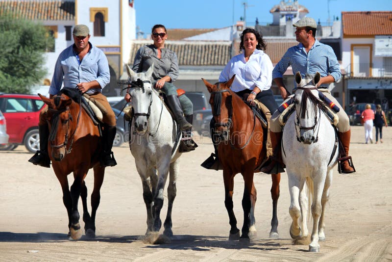 Piligrims on horses El Rocio