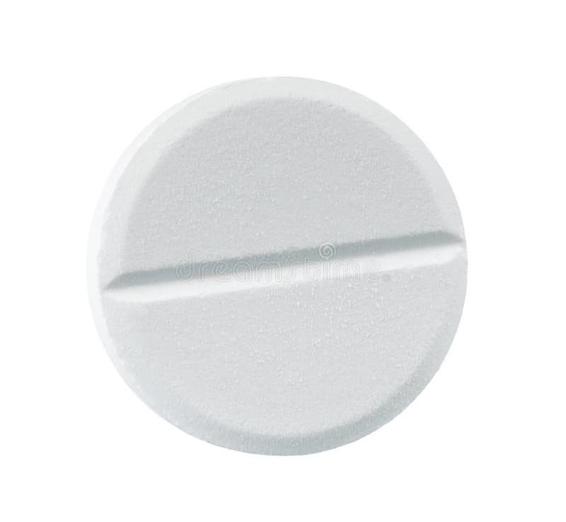 Blank White Round Pill stock image. Image of doctor, medicate 7330691