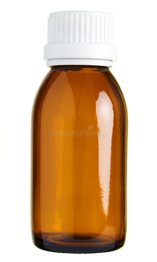 Pill bottle stock image