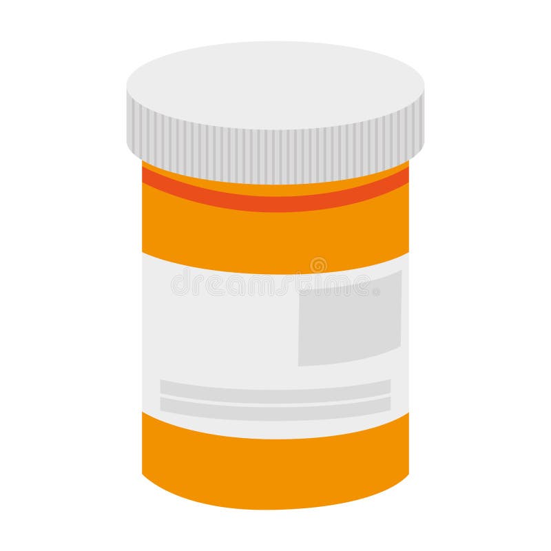 Pill bottle icon stock illustration. Illustration of healthcare - 73753966