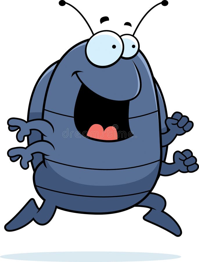 Pill Bug Running royalty free illustration Pill Bug Running royalty free illustration
