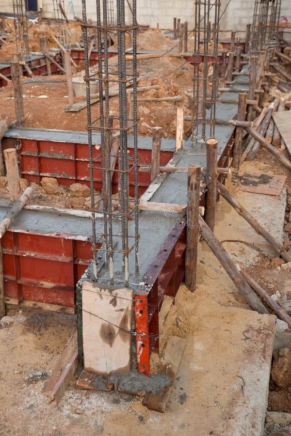 436 Steel Rod Beam Pillar Construction Site Photos Free & Royalty
