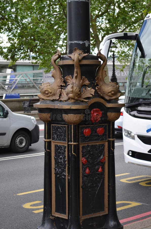 Pillar Decoration Thai Design Stock Photo Image of ancient, temple 18694528