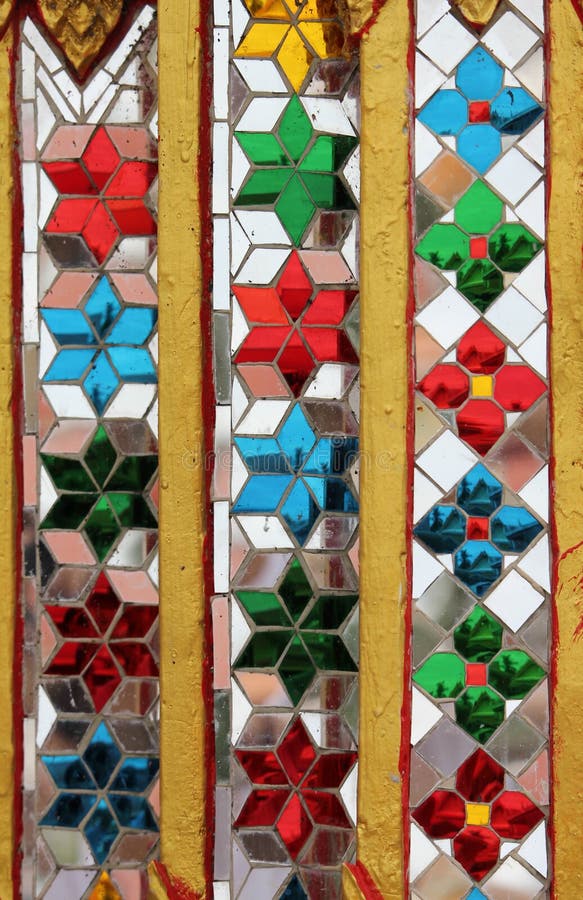 Pillar with glazed tile stock photo. Image of floor, decorate 94658924