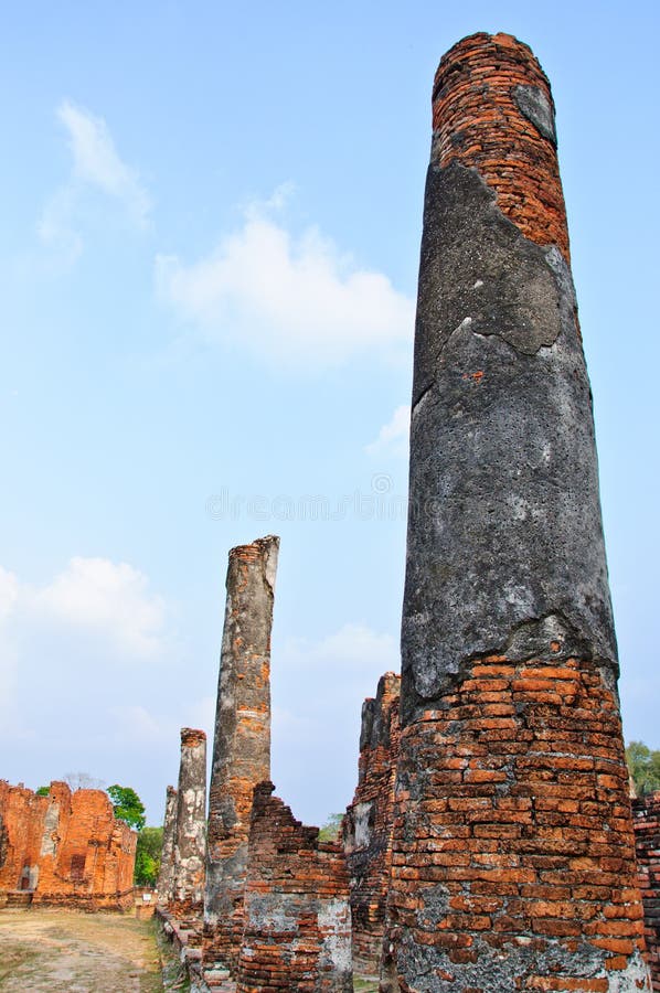 Pillar of history stock image. Image of culture, thailand 21333937